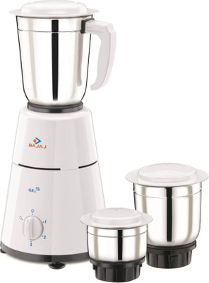 

Bajaj GX1 500 W 500 W Mixer Grinder(Black, 3 Jars)