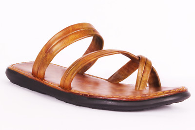 

WooeRs Men Tan Sandals