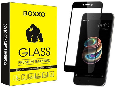 Boxxo Edge To Edge Tempered Glass for Mi Redmi 5A, Mi Redmi Go(Pack of 1)
