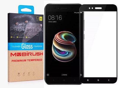 MOBIRUSH Edge To Edge Tempered Glass for Mi A1(Pack of 1)