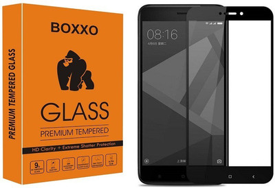 Boxxo Edge To Edge Tempered Glass for Mi Redmi 4(Pack of 1)