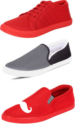 

Navchetan Sneakers For Men(Multicolor, Red
