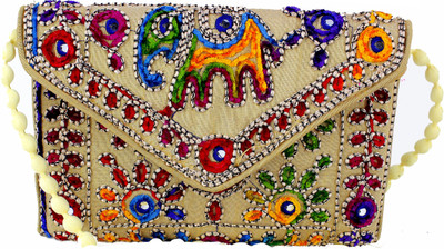 

UTKARS FASHION Women Evening/Party, Casual, Formal Multicolor Cotton Sling Bag
