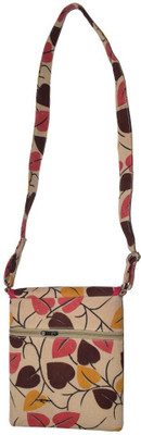 Empower Trust Boys & Girls Casual Beige, Red, Brown Jute Sling Bag, Beige;brown;red