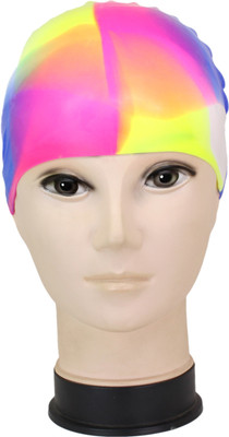

Neska Moda Silicon Anti-Allergic Swimming Cap(Multicolor, Pack of 1)