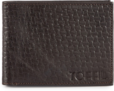 

Toffil Men Brown Genuine Leather Wallet(6 Card Slots)