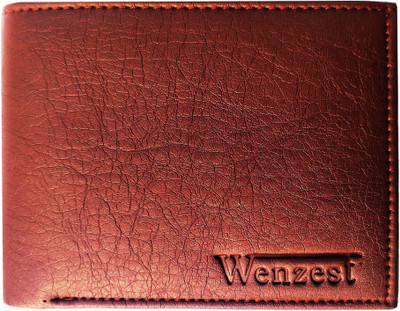 

Wenzest Men Formal Brown Artificial Leather Wallet(10 Card Slots)