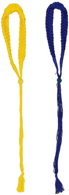 

GOELX Necklace Doris Ropes Braided Cord Colorful 3-Strand Choker Dories Combo for necklace making/designing/jewellery designing. Pack of 2 - Style 2