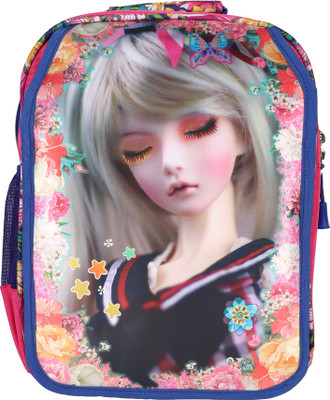 

BEST SHOP 3D eyes closing flap cover school bag for school girls 10 L Backpack(Pink)