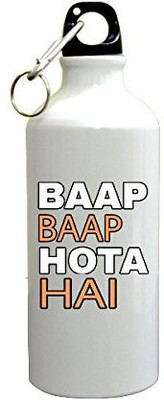 

Sky Dot® Funny Quotes Baap Baap Hota Hai Sipper Printed Sipper 600 ml Sipper(Pack of 1, Multicolor), White