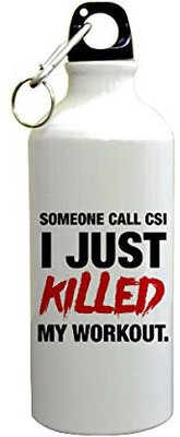 

Sky Dot® Gyming Motivational Quotes Someone Call Csi I Just Killed My WorkOut Sipper Printed Sipper 600 ml Sipper(Pack of 1, Multicolor), White