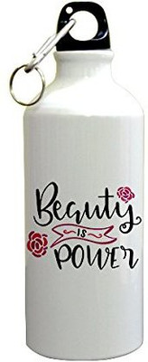 

Sky Dot® Inspirational Quotes Beauty is Power Sipper Printed Sipper 600 ml Sipper(Pack of 1, Multicolor), White