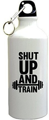 

Sky Dot® Gyming Motivational Quotes Shut Up And Train Sipper Printed Sipper 600 ml Sipper(Pack of 1, Multicolor), White