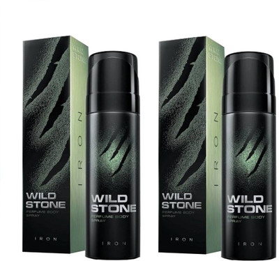 Wild Stone Iron Perfume Body Spray  -  For Men  (240 ml, Pack of 2)