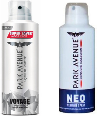 Park Avenue NEO WITH VOYAGE Deodorant Spray - For Men(260 ml, Pack of 2)