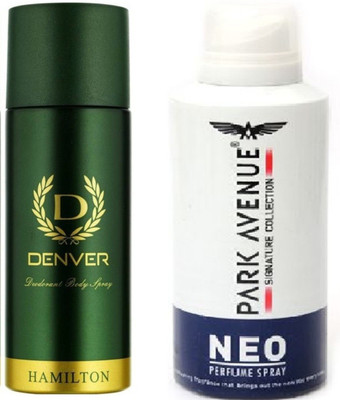 

Denver HAMILTON & PARK AVENUE NEO Deodorant Spray - For Men(295 ml, Pack of 2)