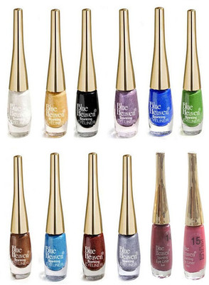 

Blue Heaven pack of 12 Sparkeling Eyeliner (01, 02, 04, 05, 06, 07, 08, 09, 10, 11, 14, 15) 96 ml(gold)