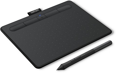 WACOM Intuos Small CTL-4100WL/K0-CX 6.3 x 0.35 inch Graphics Tablet(Black)