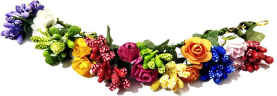 

KANDK KREATION MULTI COLOR FLOWER GAJRA Hair Band(Multicolor)