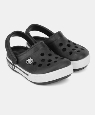 Crocs Boys & Girls Sling Back Clogs(Black, Black /charcoal