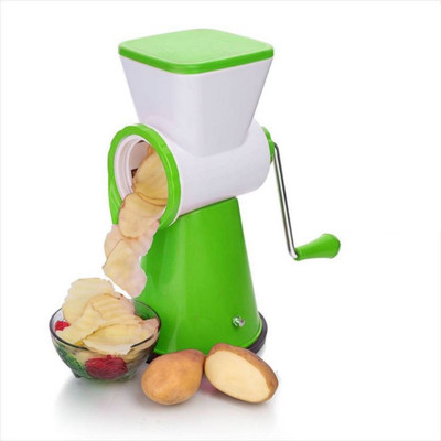 

Olypex 6 In 1 Vegetable Grater Mandoline Slicer Rotary Drum Fruit Cutter Cheese Shredder Thick And Thin Slicer (Pack of 1) 0 W Juicer(Multicolor, 1 Jar)