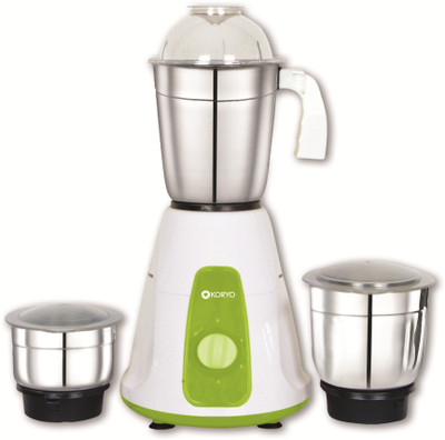 

Koryo KMX MG15 550 W Mixer Grinder(White & Green, 3 Jars)