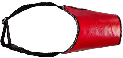 

shalimar pets High Quality Leather Look Soft Mouth Muzzle for Small Puppies Dogs Extra Small Other Dog Muzzle(MULTICOLOR)