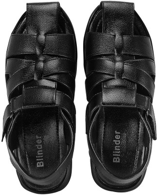 

Blinder Men Black Sandals