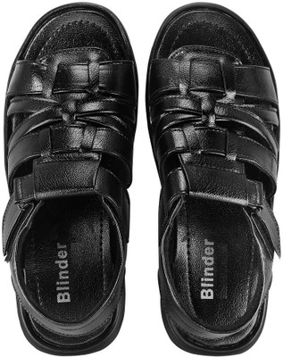 

Blinder Men Black Sandals