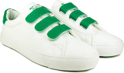 

Dockstreet Ripley Strap-on Series Sneaker Slip On Sneakers For Men(White, Green