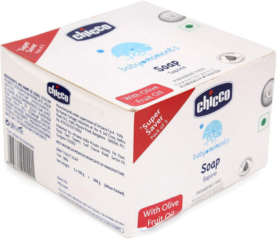 

Chicco Baby Moments Soap Sapone(300 g, Pack of 3)