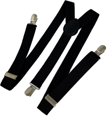 KESARI Y- Back Suspenders for Men, Boys, Girls, Women(Black)