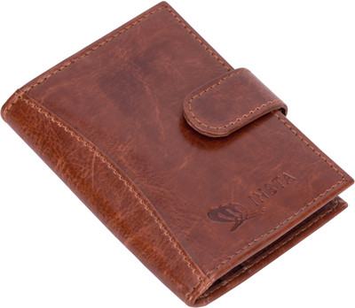 

Insta service Men Khaki Artificial Leather Card Holder(8 Card Slots), Khakhi