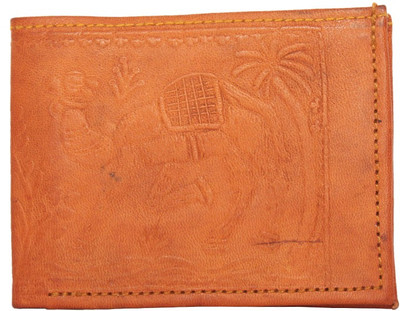 

The Rajasthali Men Brown Genuine Leather Wallet(6 Card Slots)