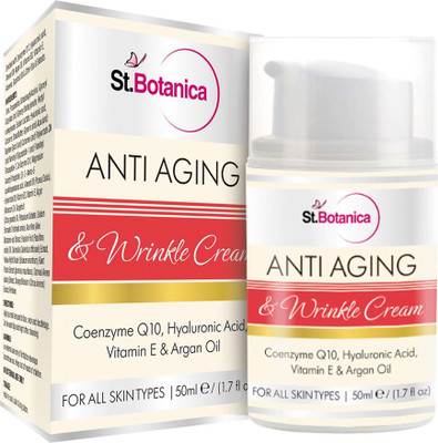 

St.Botanica AntiAging & Wrinkle Cream (With Co-Q10, Hyaluronic, Vitamin E & Argan Oil)(Anti Aging & Wrinkle Cream)