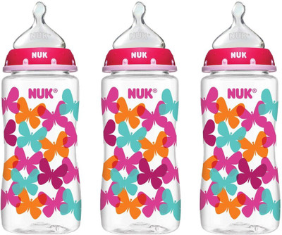 

Nuk BPA Free 10 Oz Dots Bottles 3 Pack - Girl Colors - 150 ml(Multicolor)