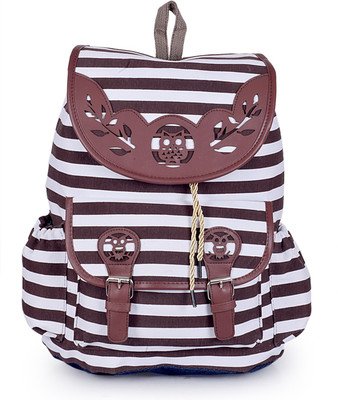 

Crysta Fashion Backpack, Pithu bag, College Bag, School bag, for Girls and Women Pithu bag CF-013 Backpack(White, Brown, 8 L)