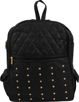 

BISMAADH Black Studded 2.5 L Backpack(Black)