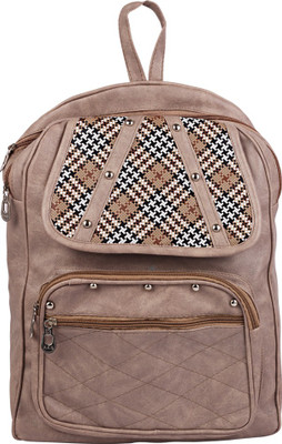 

BISMAADH Grey Designer Studded 2.5 L Backpack(Grey)