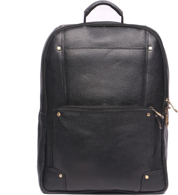 

OBANI Leather Laptop Backpack 18 L Laptop Backpack(Black)