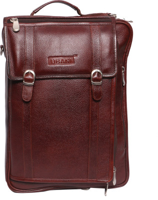 

OBANI Leather Laptop Backpack 18 L Laptop Backpack(Brown)