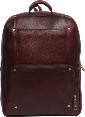 

OBANI Leather Laptop Backpack 18 L Laptop Backpack(Brown)