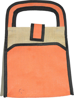 

Empower Trust Lunch Bag normal jute Lunch Bag(Orange, Beige, 10 L)