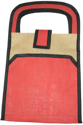 

Empower Trust Lunch Bag normal jute Lunch Bag(Red, Beige, 10 L)