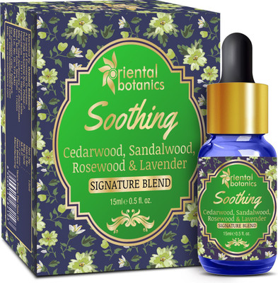 

Oriental Botanics Soothing Aroma therapy Diffuser Oil - (Cedarwood, Sandalwood, Rosewood & Lavender)(15 ml)