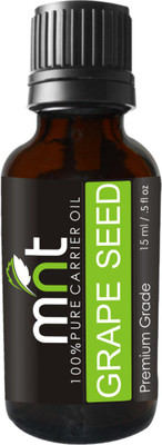 

MNT Grape Seed Carrier Oil (15ML) 100% Pure Natural & Therapeutic Grade For Aromatherapy, Skin, Acne & Hair Growth(15 ml)