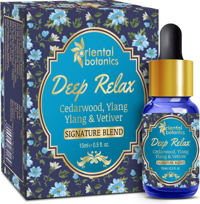

Oriental Botanics Deep Relax Aroma therapy Diffuser Oil - (Cedarwood, Ylang Ylang & Vetiver)(15 ml)