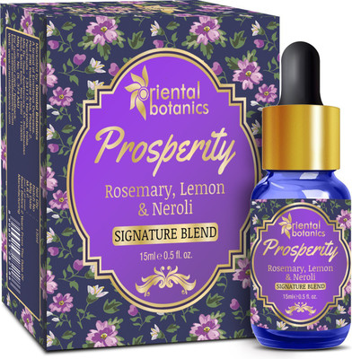 

Oriental Botanics Prosperity Aroma therapy Diffuser Oil - (Rosemary, Lemon & Neroli)(15 ml)