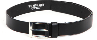 

U.S. Polo Assn Men Black Genuine Leather Belt