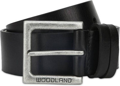 

Woodland Men Casual Black Genuine Leather Belt